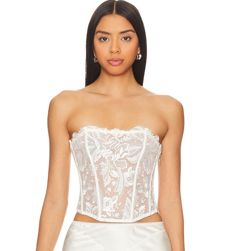 Ivory Lace Corset Top